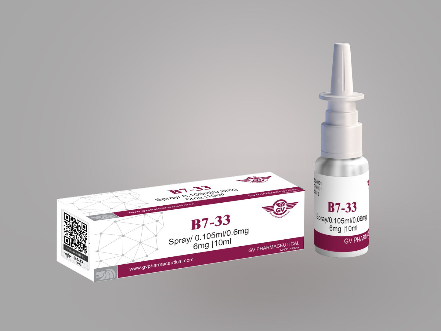 B7-33 Nasal Spray – GV Pharmaceutical 6 mg