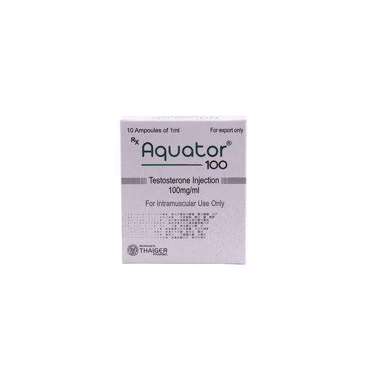 Aquator-100 -Testosterone Suspension -100 MG/ML -10 X 1 ML AMPULE