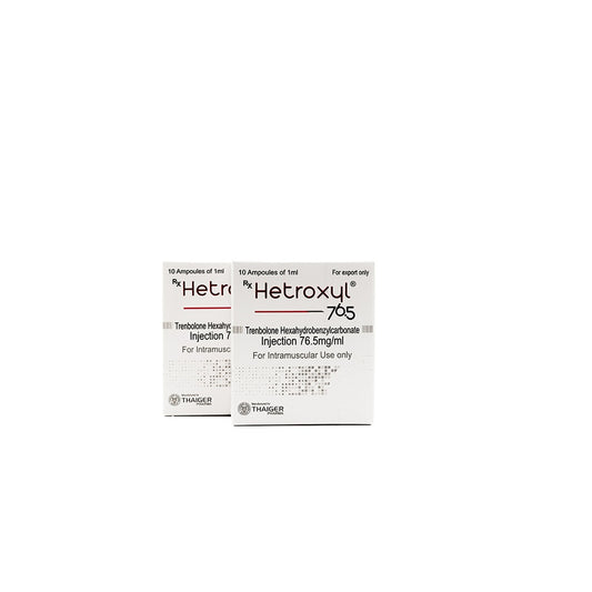 Hetroxyl-76.5 -Trenbolone hexahydrobenzylcarbonate -76.5 MG/ML -10 X 1 ML AMPULE