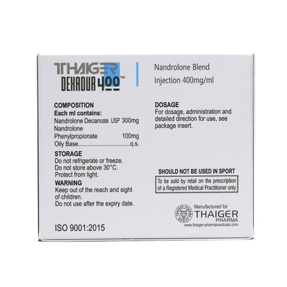 Dexadur-400 -Nandrolone Blend -400 MG/ML -10 X 1 ML AMPULE