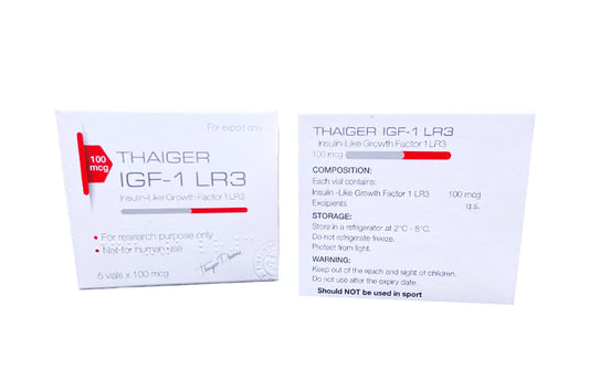 IGF-1 LR3
Insulin-Like Growth Factor 1 LR3 100mcg x 5 vials